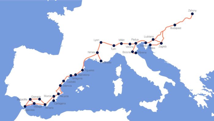 Corredor Mediterráneo: conexión con Europa